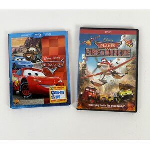 Cars Blu Ray & DVD & Planes Fire & Rescue DVD
